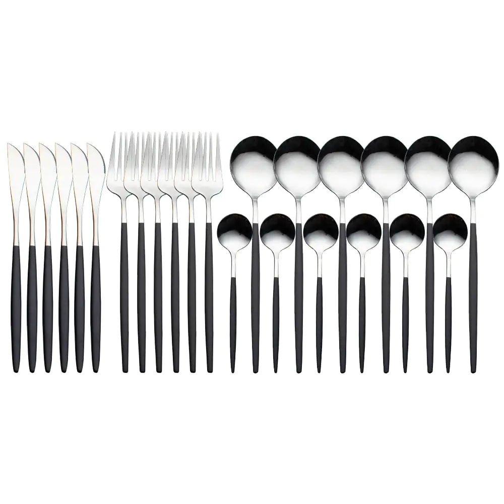 Set de 24 PCS cubiertos para cocina