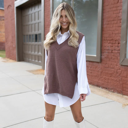 Charlie Oversized Sweater Vest