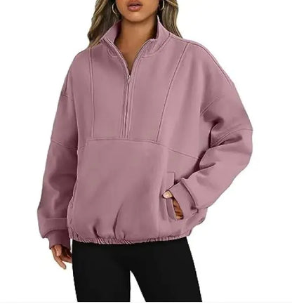 Sudadera básica sin capucha para mujer