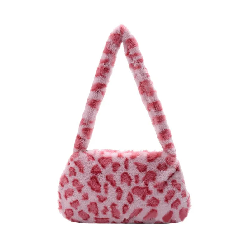 Bolso de mano con estampado animal para el hombro