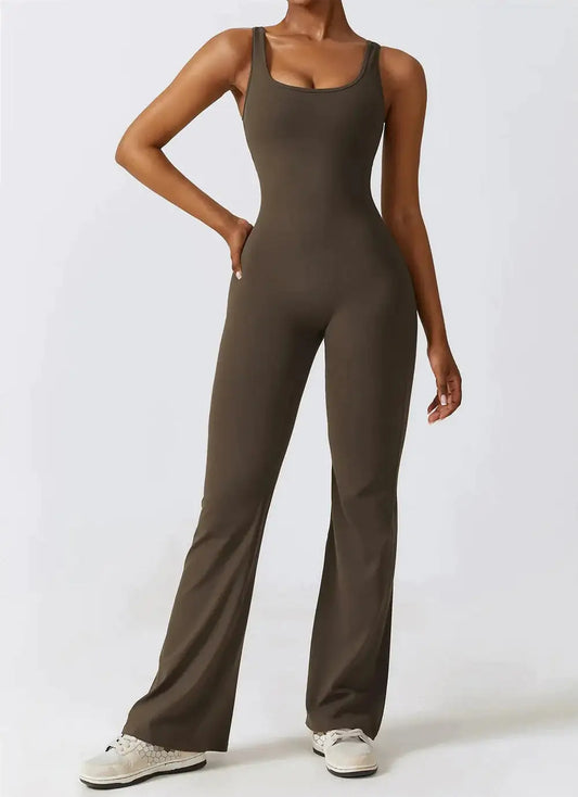 Sexy Bell Bottom Jumpsuit