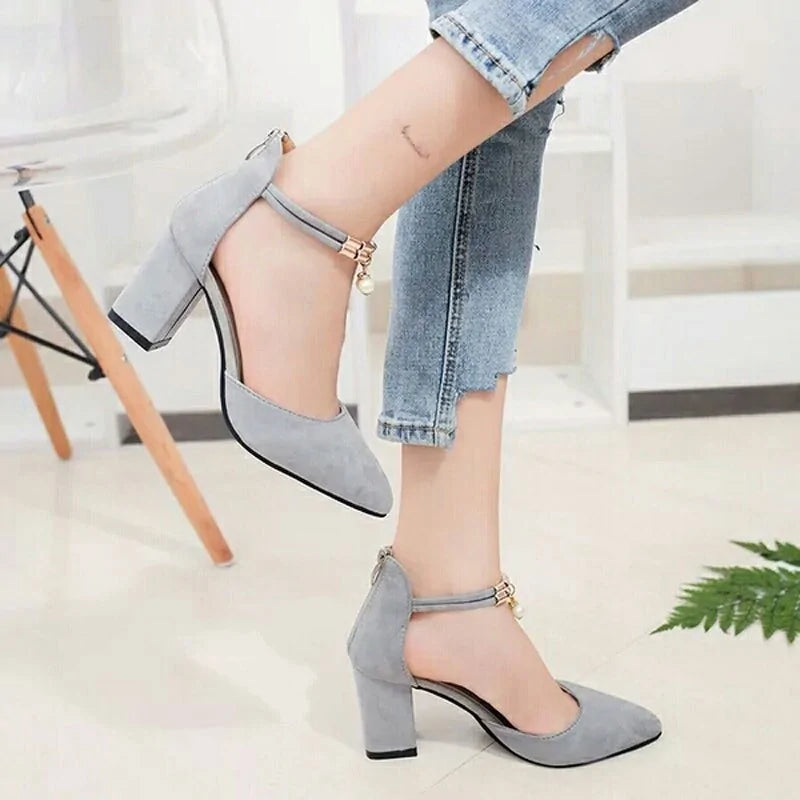 Women's Thick Rough High Heel