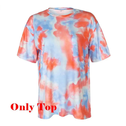 Darlingaga casual tie dye two piece set