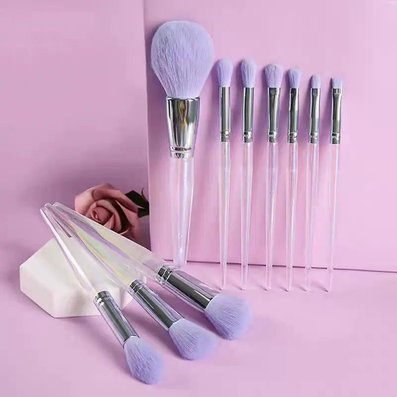 Conjunto de Brochas de Maquillaje Púrpura