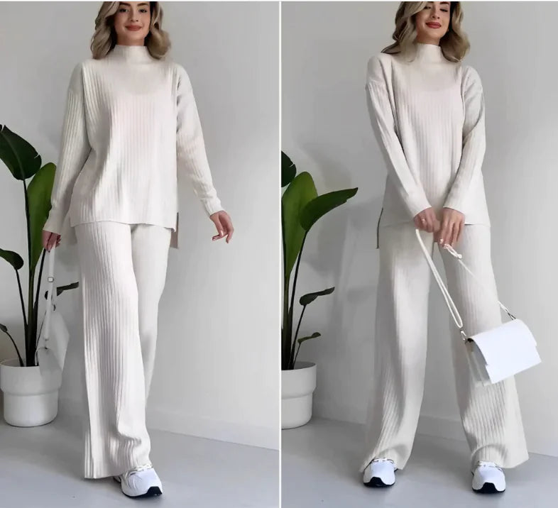 Elegant Essentials Turtleneck and Trousers Set