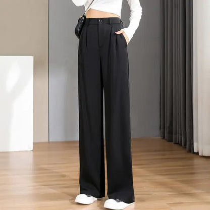 Elegantes Pantalones Rectos de Oficina para Mujer