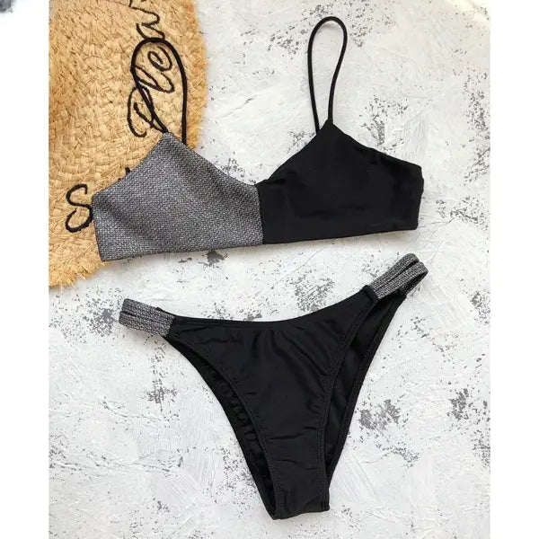 Patchwork Bikini Set