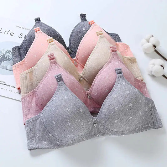 Mix Colors Bralette Soft Cotton Bra