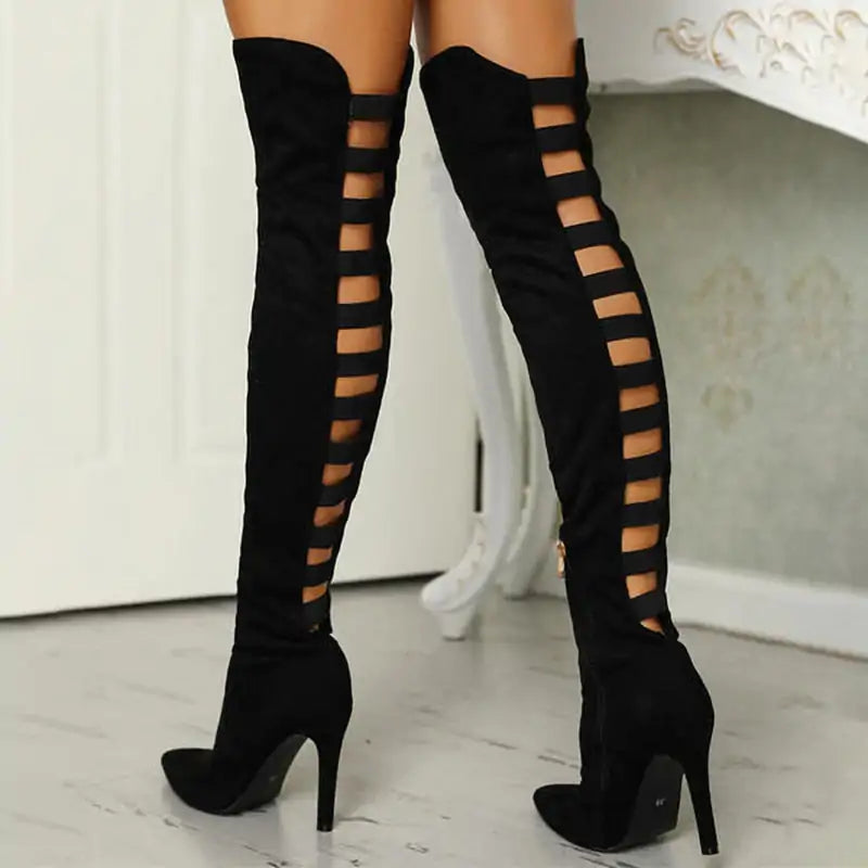 High Boots with Mesh