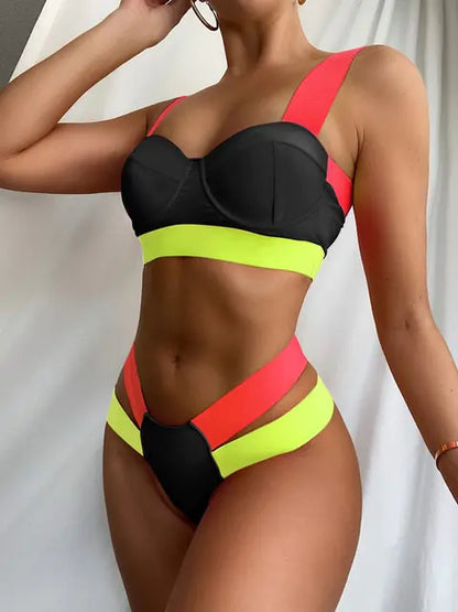 Colors Bikini Summer Swimsuit