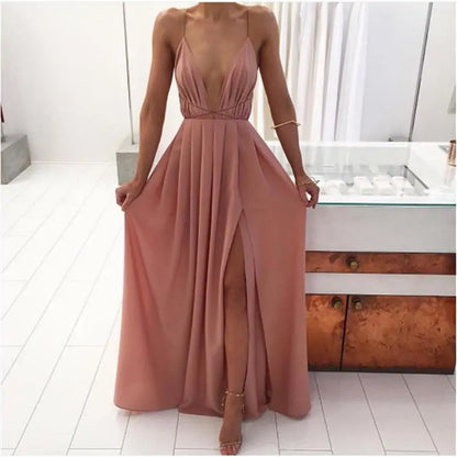 Vestido escote abierto para mujer