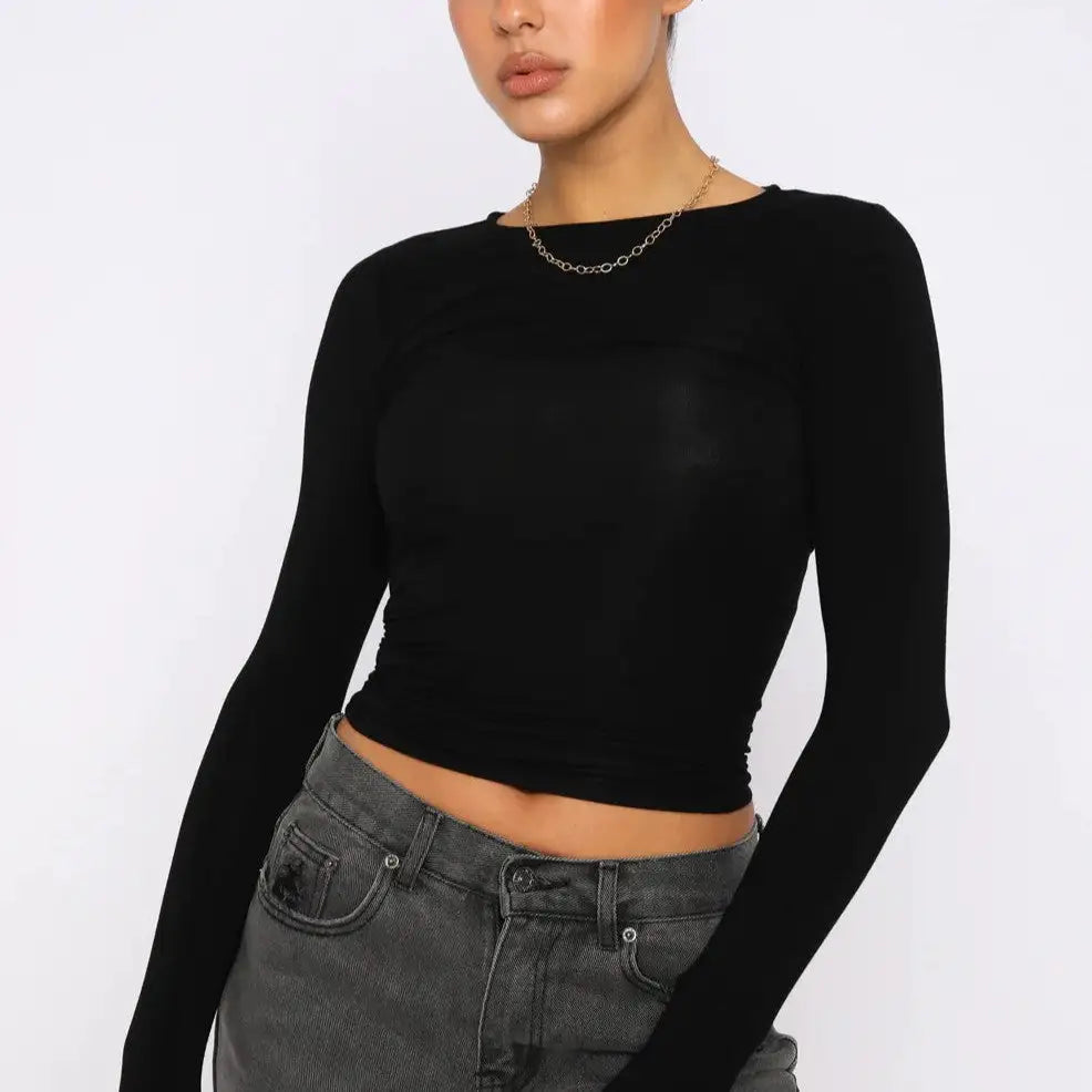 Women's basic long sleeve t-shirt