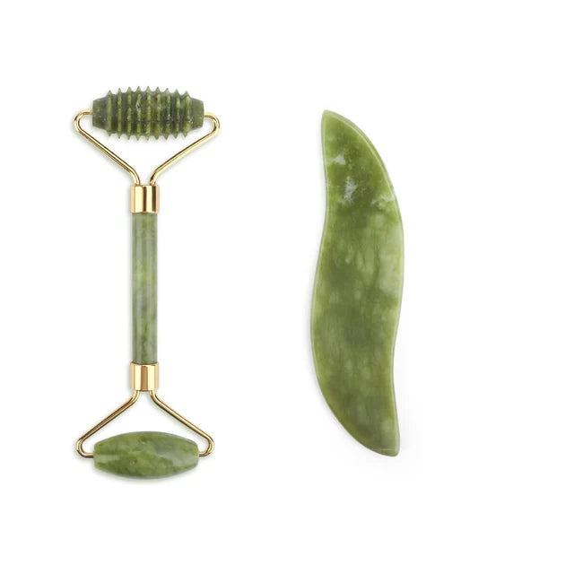 Kit Rodillo de Jade - Gua Sha