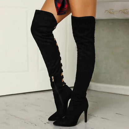 High Boots with Mesh