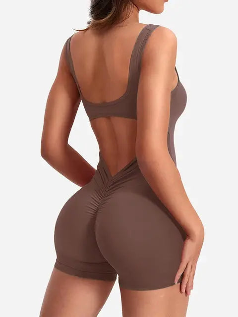 Women's Slim Hip-Lifting Yoga Jumpsuit